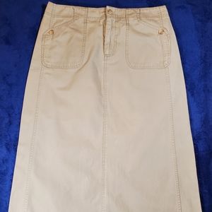Khaki skirt size L
